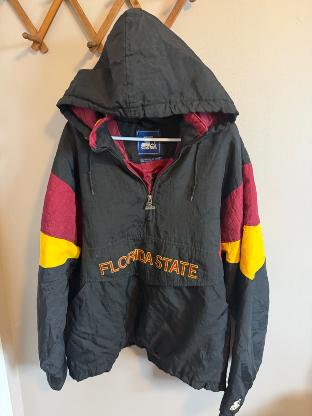 Vintage 90s FSU Starter Puffer Jacket VAULTED LOGO XL